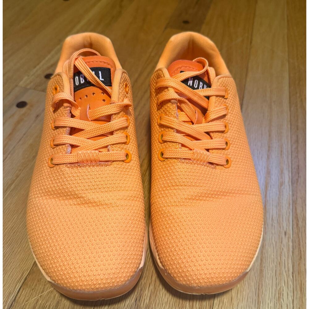 NOBULL SuperFabric Trainers Orange Cross Training Shoes Women's 7 Men's 5.5